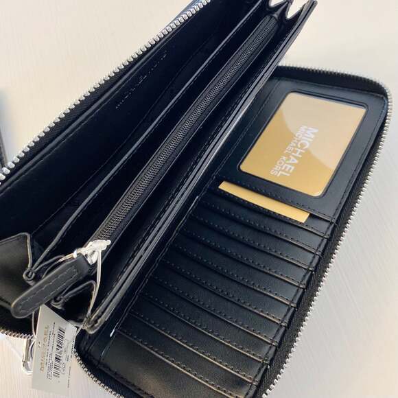 Michael kors large continental wallet black new - Picture 5 of 5